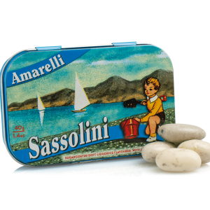 SASSOLINI CONFETTI LIQUIRIZIA ANICE SCATOLA LATTA 12X40 GR