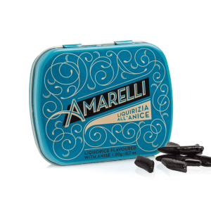 SKY ROMBETTI PICCOLI ROMBI LIQUIRIZIA ANICE SCATOLA LATTA 12X20 GR