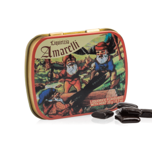 NANETTI LIQUIRIZIA ALLA MENTA IN PEZZI SCATOLA LATTA 12X20 GR