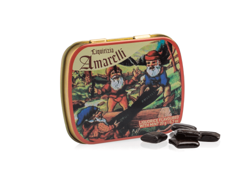 NANETTI LIQUIRIZIA ALLA MENTA IN PEZZI SCATOLA LATTA 12X20 GR