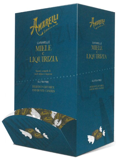 DISPLAY LIQUIRIZIE CON MIELE ITALIANO CARAMELLE 1000 GR 290 PZ