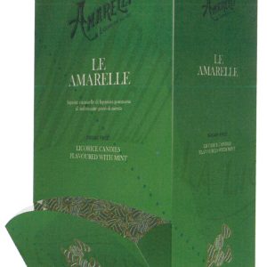 DISPLAY AMARELLE SUGAR-FREE. LIQUIRIZIE GOMMOSE DAL GUSTO FRESCO GR 600 - 270 PZ INCARTATE SINGOLARMENTE