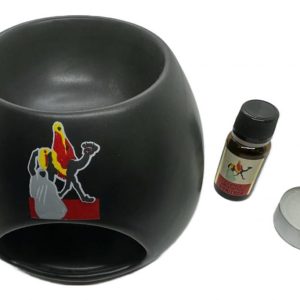 TOUAREG BRUCIATORE IN CERAMICA CON ESSENZA 10 ML E CANDELA