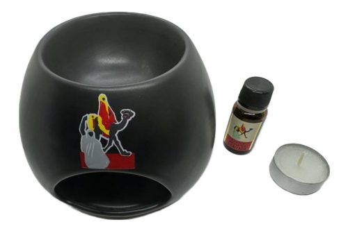 TOUAREG BRUCIATORE IN CERAMICA CON ESSENZA 10 ML E CANDELA