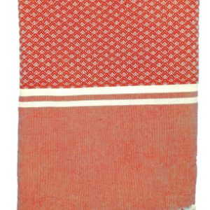 Telo Fouta Jacquard Corniglia Rosso 100x200cm 450g