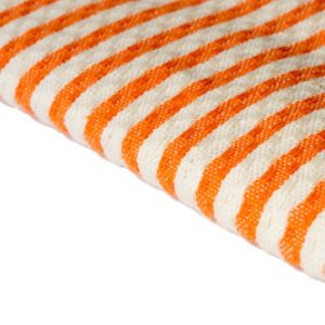 Telo Fouta riga larga Positano Arancio 100x200cm 380g