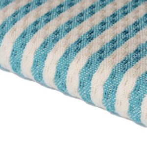 Telo Fouta riga larga Positano Azzurro 100x200cm 380g