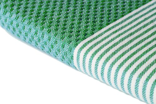 Telo Fouta riga stretta Tropea Verde 100x200cm 380g
