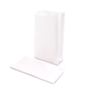 SACCHETTI CARTA BIANCA PER GR. 100 25X10+6 CM