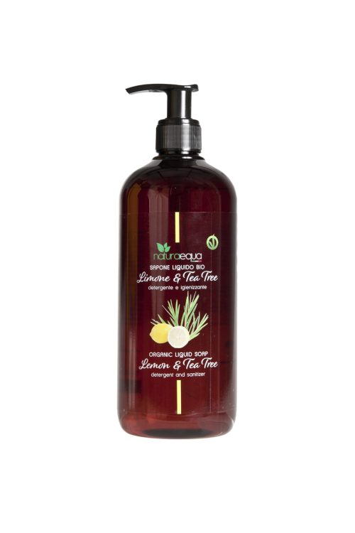 SAPONE LIQUIDO BIO LIMONE E TEE TREE DETERGENTE E IGIENIZZANTE