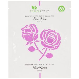 MASCHERA VISO BIO LENITIVA IN CELLULOSA DUE ROSE 6 PZ