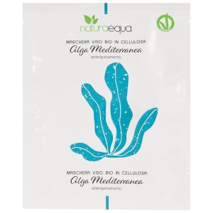 MASCHERA VISO BIO IN CELLULOSA ALGA MEDITERRANEA ANTINQUINAMENTO (6 PZ)