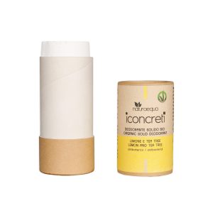 I CONCRETI - DEODORANTE SOLIDO BIO LIMONE E TEA TREE 60 GR