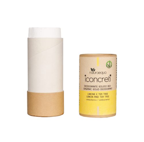I CONCRETI - DEODORANTE SOLIDO BIO LIMONE E TEA TREE 60 GR