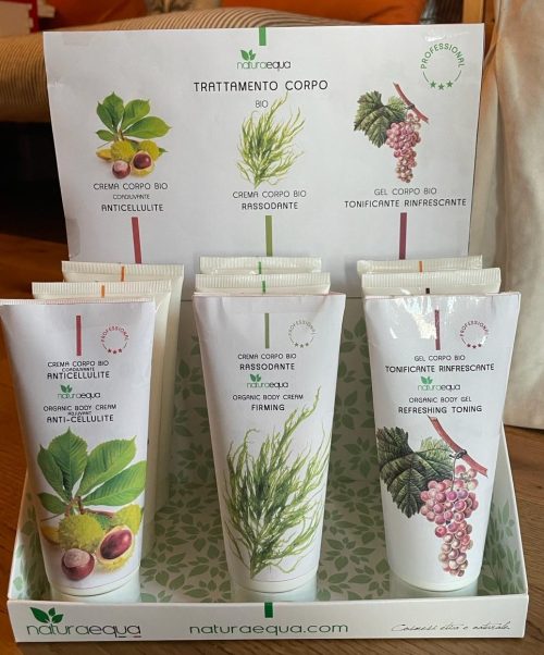 ESPOSITORE PRODOTTI TRATTAMENTO CORPO 9 PZ