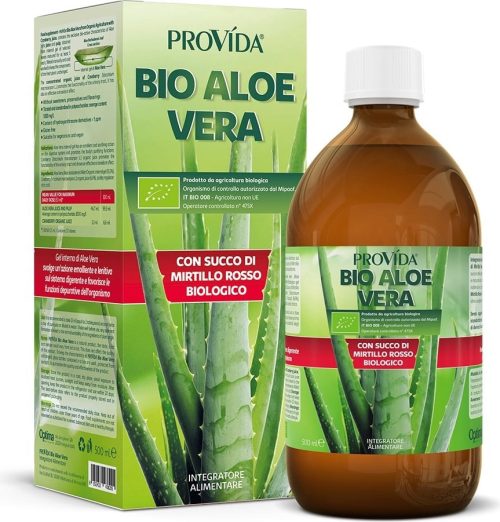 Provida Bio Aloe Vera con Mirtillo Rosso, 500ml - astuccio