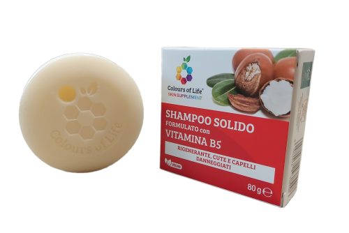 Shampoo Solido Vitamina B5, 80 gr