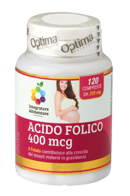 Acido Folico 400 mcg, 120 compresse, 225 mg