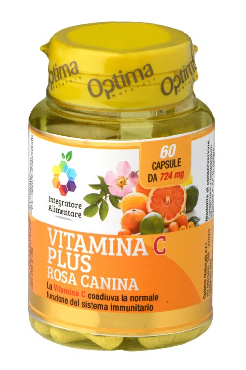 Vitamina C Plus con rosa canina, 60 capsule, 724 mg
