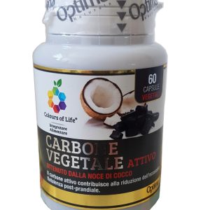 Carbone vegetale attivo - 60 caps, 500mg