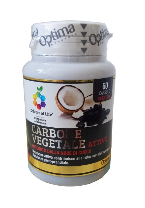 Carbone vegetale attivo - 60 caps, 500mg