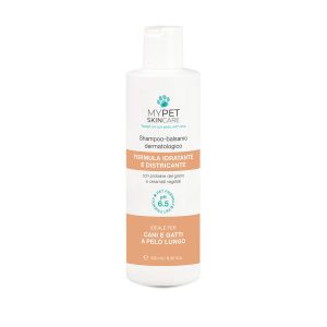 SHAMPOO-BALSAMO DERMATOLOGICO CANI E GATTI 2 IN 1, PH 6,5. PELO LUNGO
