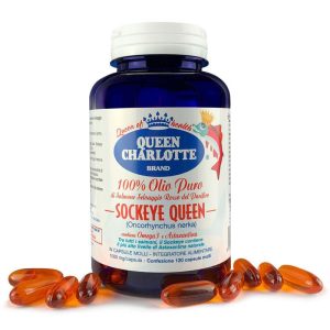 QUEEN CHARLOTTE OLIO PURISSIMO SALMONE ROSSO 120 CAPSULE
