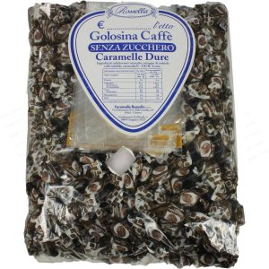 CARAMELLE ROSSELLA GOLOSINA SENZA ZUCCHERO CONFEZIONE DA 1 KG CAFFÈ