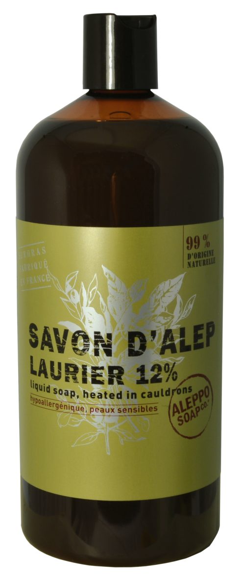 SAPONE DI ALEPPO LIQUIDO ALLORO 12% 1 LT