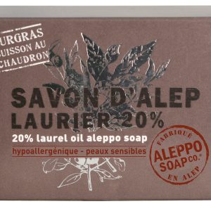 SAPONE DI ALEPPO 20% OLIVA E ALLORO 100 GR
