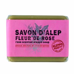 SAPONE D'ALEPPO PETALI DI ROSA 100 GR