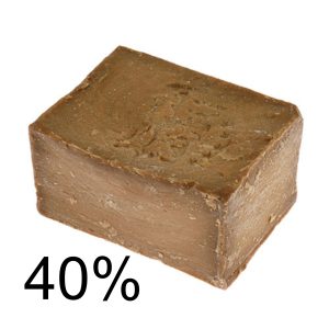 SAPONE DI ALEPPO GREZZO SFUSO 40% 200 GR