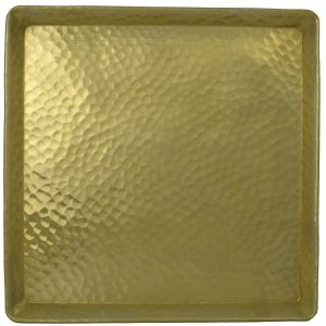 PIATTO OTTONE 25X25 CM