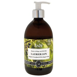 SAPONE DI ALEPPO LIQUIDO ALLORO 25%