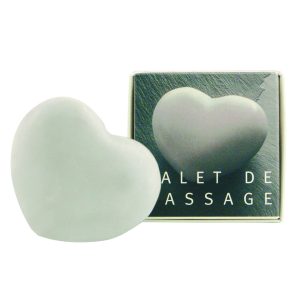 CUORE IN MARMO BIANCO DA MASSAGGIO