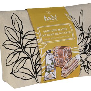 TROUSSE COTONE COLONIA - CREMA MANI 30 ML- SAPONE DI ALEPPO 100 GR - SPAZZOLINO PER UNGHIE