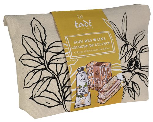 TROUSSE COTONE COLONIA - CREMA MANI 30 ML- SAPONE DI ALEPPO 100 GR - SPAZZOLINO PER UNGHIE