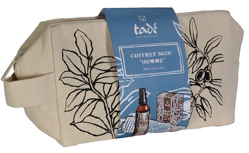 TROUSSE COTONE MAR MORTO - CREMA MANI 30 ML - SAPONE DI ALEPPO 100 GR - SPAZZOLINO PER UNGHIE