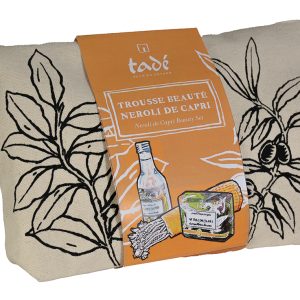 TROUSSE IN COTONE NEROLI - ACQUA PROFUMATA 240 ML - SAPONETTA 100 GR - MINI FOUTA