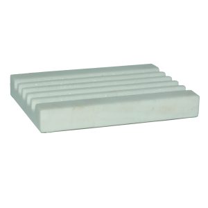 PORTA SAPONE IN MARMO BIANCO RETTANGOLARE