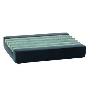 PORTA SAPONE IN MARMO NERO RETTANGOLARE