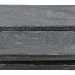 VASSOIO IN ARDESIA NERA 25X25 CM