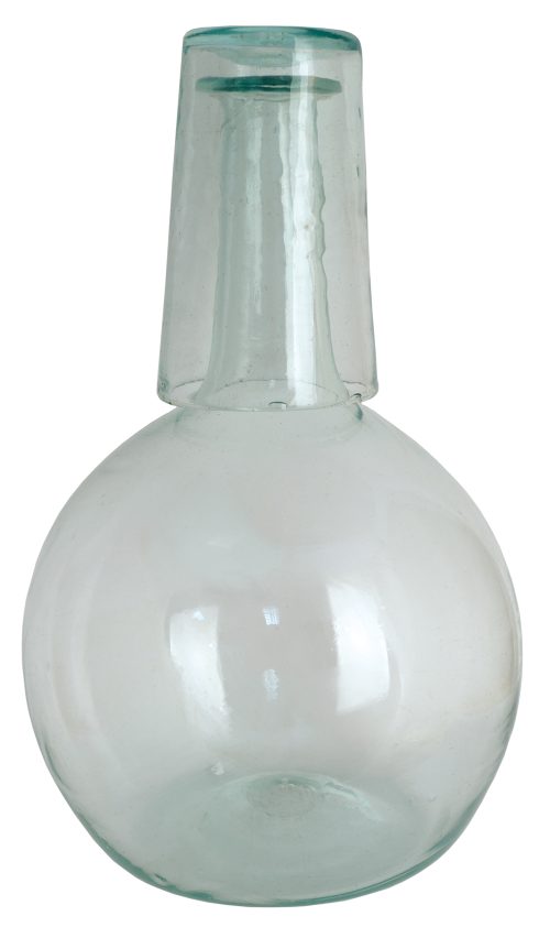 CARAFFA CON BICCHIERE TRASPARENTE