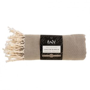 MINI FOUTA DA BAGNO IN COTONE ORGANICO GRIGIA