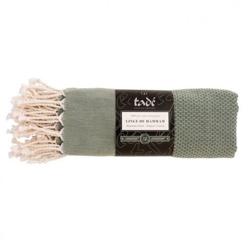 MINI FOUTA PER OSPITI IN COTONE ORGANICO OLIVA