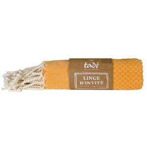 MINI FOUTA PER OSPITI IN COTONE ORGANICO ARANCIO