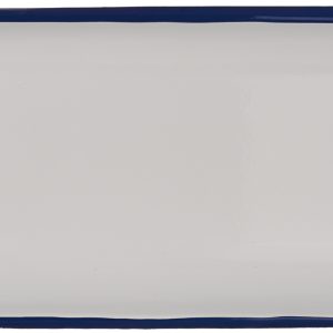 PORTA SAPONE PIATTINO SMALTATO BLU/BIANCO