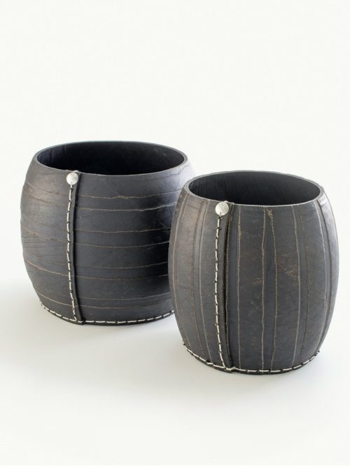 SET 4 CACHE-POT DIAM. 37-27xH28 CM / DIAM. 33-23xH27 CM / DIAM. 29-19xH26 CM / DIAM. 25-15xH25 CM