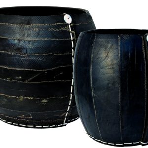 SET 2 CANESTRI COLLEZIONE ZEBRA DIAM. 35 CM