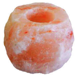 PORTA CANDELA SALE HIMALAYANO GREZZO